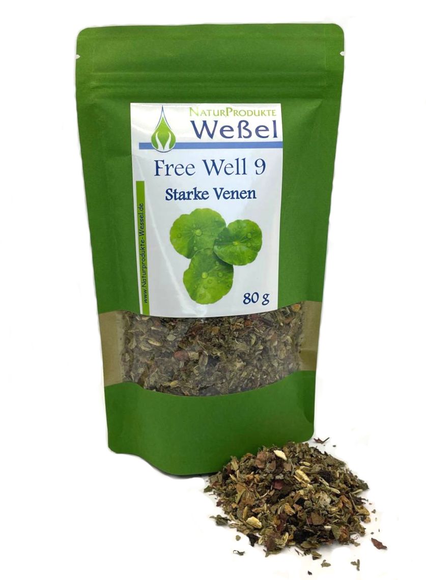 Free Well 9 - Kräutertee für eine normale Venenfunktion und Bindegewebe