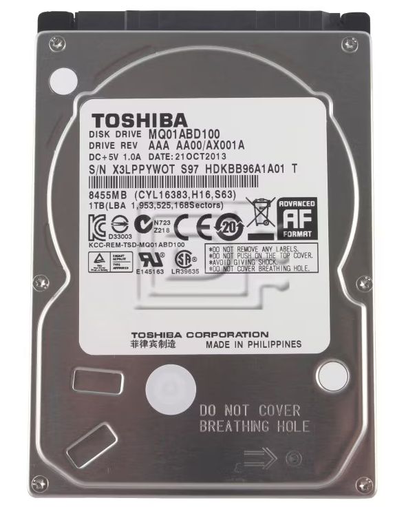 DISCO DURO SATA 2.5 TOSHIBA 1TB
