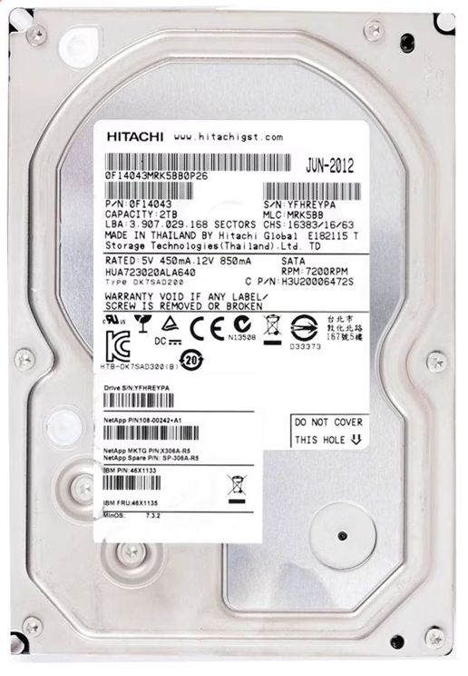 DISCO DURO SATA 3.5 HITACHI 2TB-B