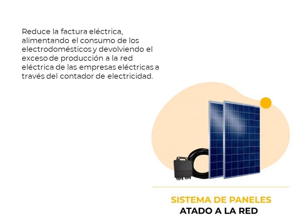 PANEL SOLAR ATADO A LA RED