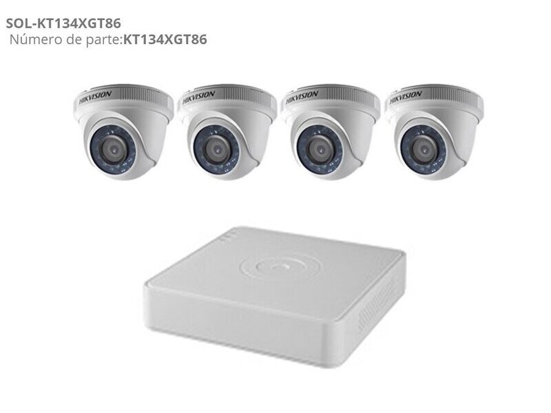 KIT 4 CÁMARAS DE SEGURIDAD