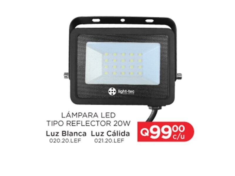 LÁMPARA LED REFLECTOR 20w