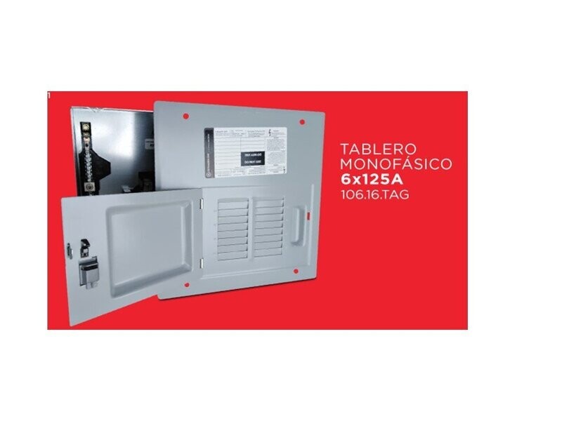 TABLERO MONOFÁSICO 6x125A