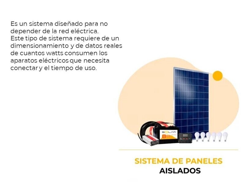PANEL SOLAR AISLADO