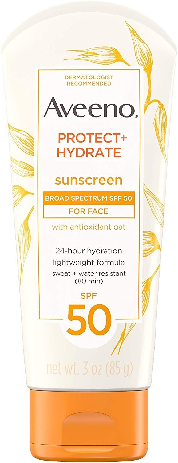 Aveeno, Protect + Hydrate FaceMoisturizing Sunscreen Lotion with Broad