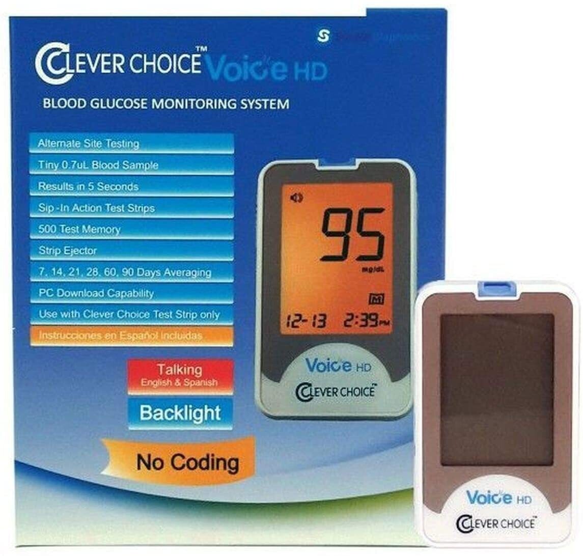 Clever Choice Voice HD Talking Blood Glucose Monitor