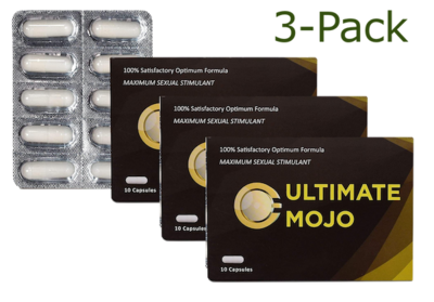 Ultimate MOJO 3Pack Male Energy Booster and Natural Amplifier Supplement for Men