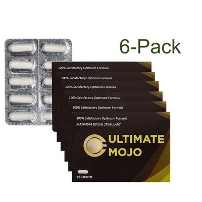 Ultimate MOJO 6Pack Male Energy Booster and Natural Amplifier Supplement for Men