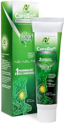 NobleAid CapsAid ES Arthritis Pain Relief Cream with Capsaicin Extra-Strength Anti-Inflammatory Arthritis Cream- for Muscle Stiffness &amp; Joint Pain- 1.5 oz