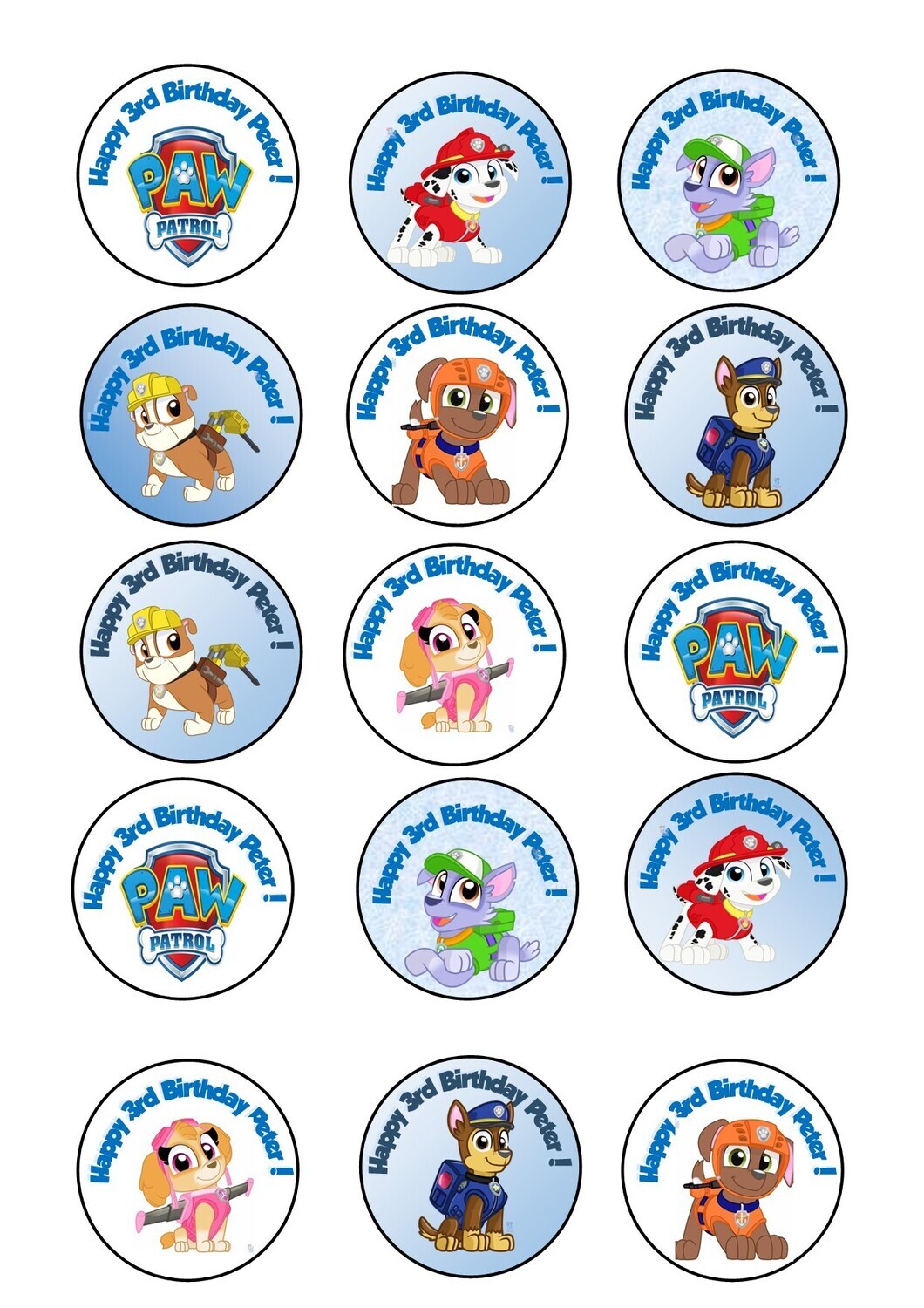 Paw Patrol Cupcake Mix