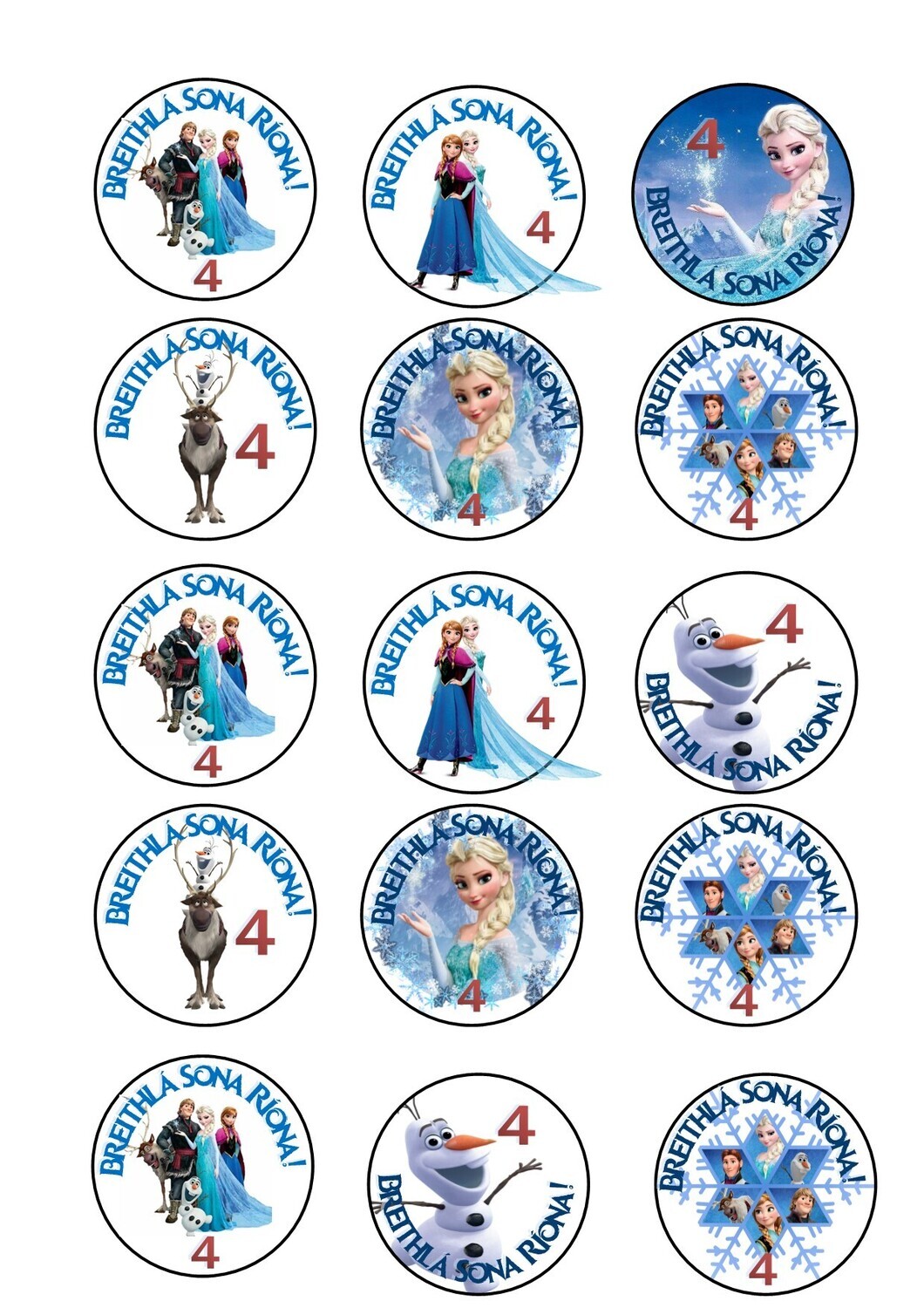 Frozen Cupcake Mix