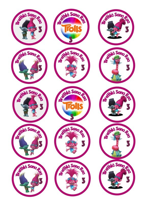 Trolls Cupcake Mix