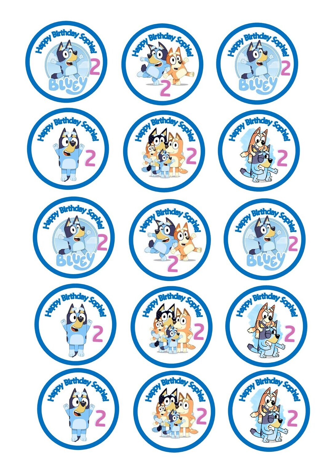 Bluey Cupcake Mix