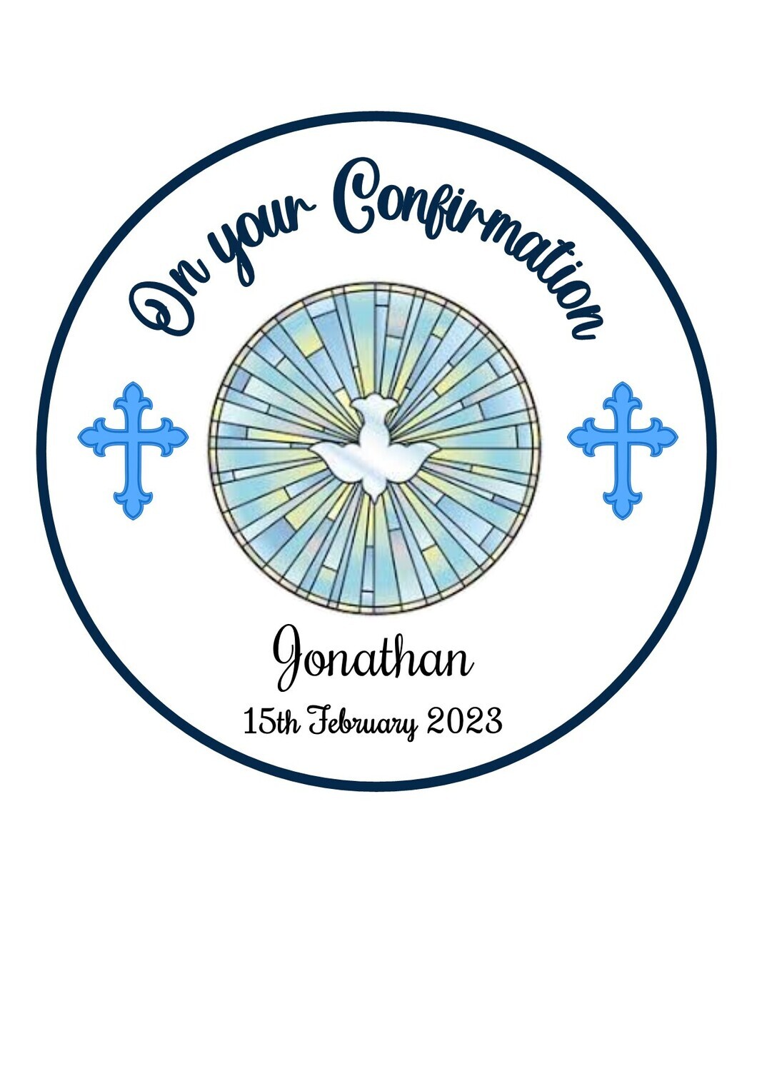 Confirmation Cake Topper