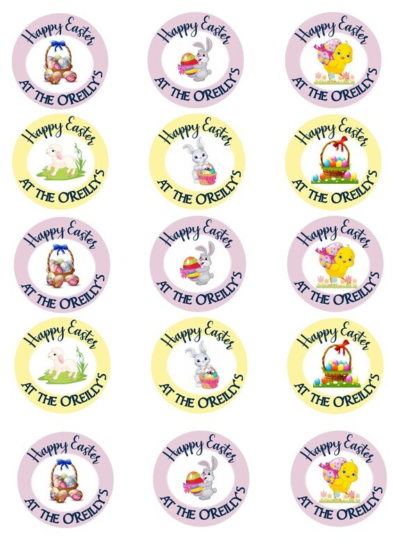 Easter Cupcake Toppers