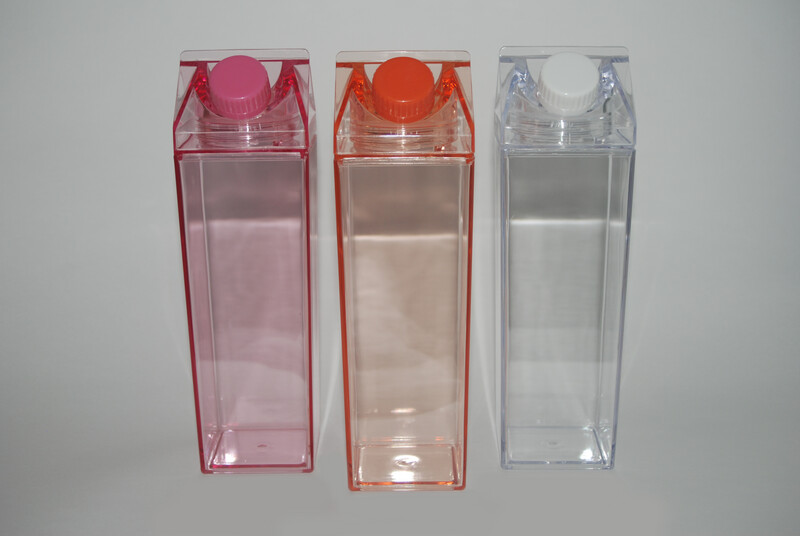Melkpak klein 500ml roze/oranje/wit