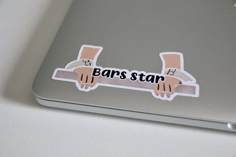 Bars Star Sticker