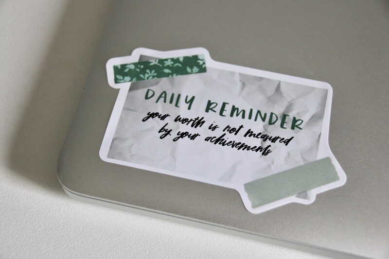 Daily Reminder Sticker - Worth