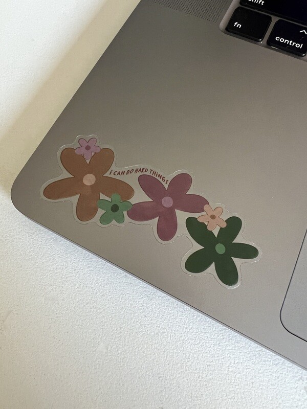 I Can Do Hard Things Sticker - Clear