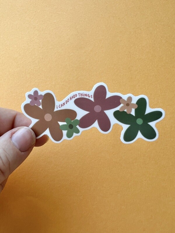 I Can Do Hard Things Sticker - Clear