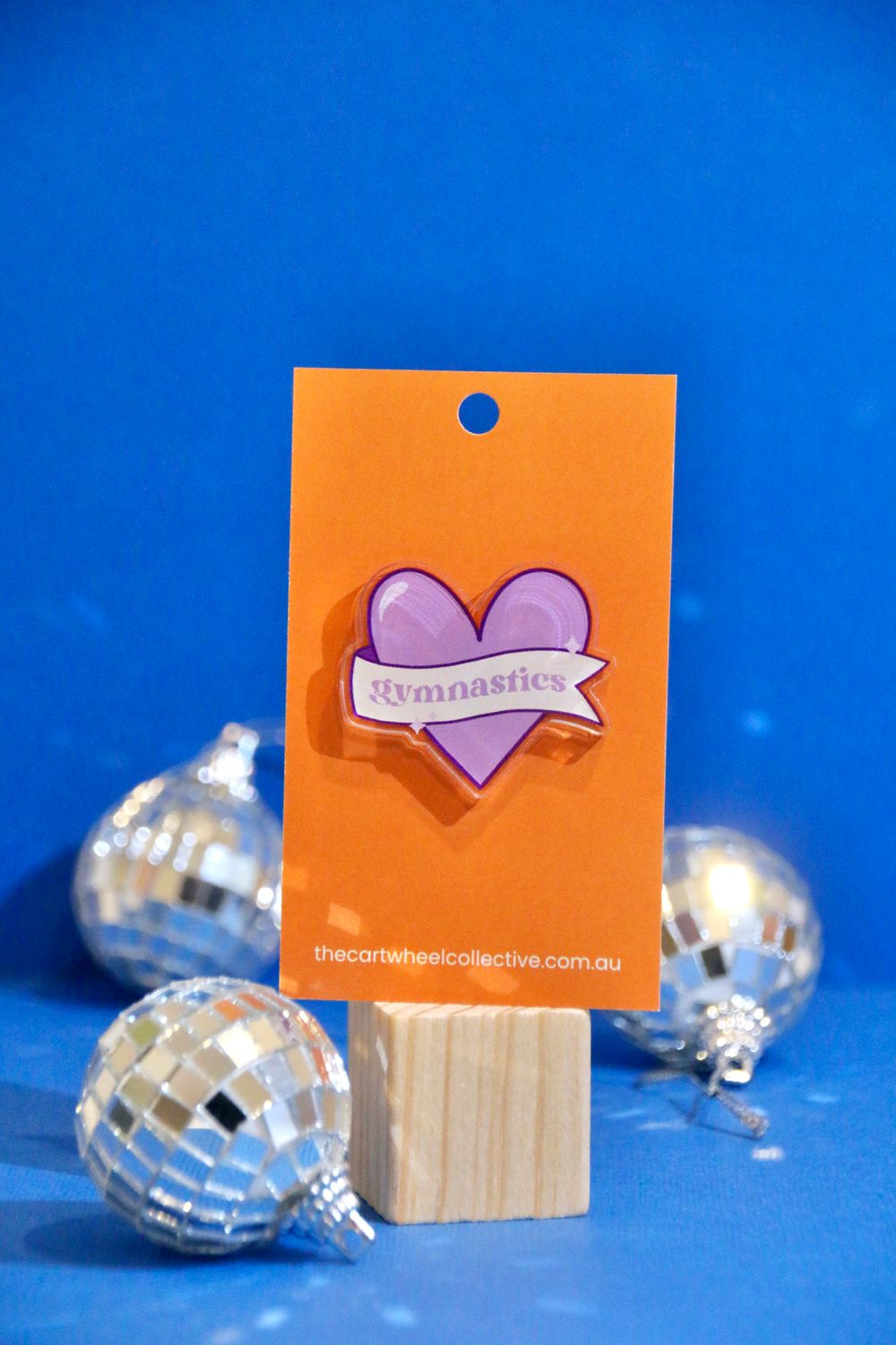 Acrylic Pin - Gymnastics Love