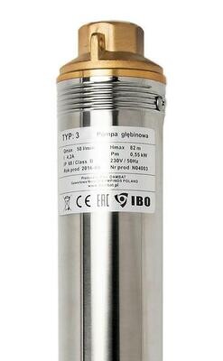 Pompa głębinowa 3 SDM 24 z 20m kablem 230V IBO DAMBAT