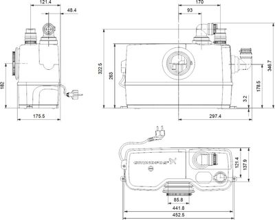 Rozdrabniacz Sololift2 WC-1 Grundfos