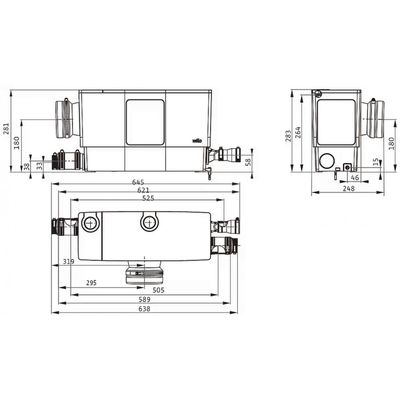 Stacja przeładunkowa DrainLift MINI5-XS/WC-EF