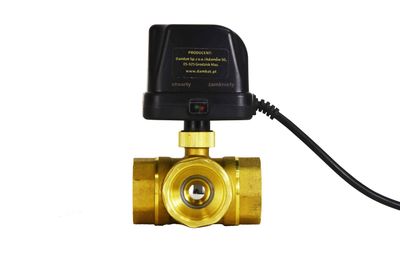 Elektrozawór kulowy DN32 - 3 drogowy Elektrozawór kulowy DN32 - 3 drogowy