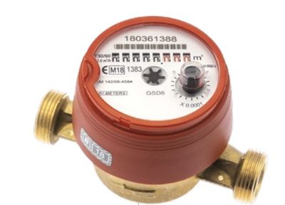 Wodomierz BMETERS GSD8-RFM, 3/4 cala DN20 4 m3/h ciepła woda, przyłącze 1 cal, R100/R50 8MA00C24SSDIVS