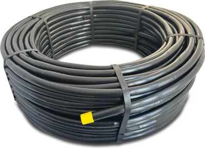 Linia kroplująca PE 16 mm 2.2l/h 33cm czarny 100m typ bez kompensacji Linia kroplująca PE 16 mm 2.2l/h 33cm czarny 100m typ bez kompensacji