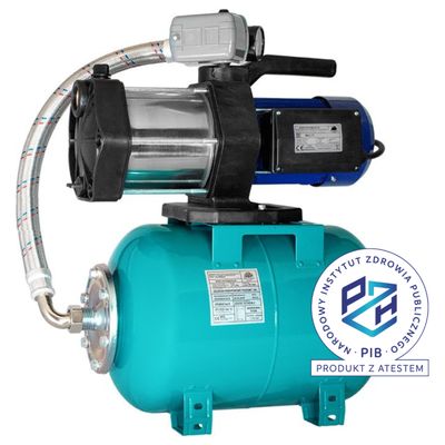 Zestaw hydroforowy Multi 1300 INOX 230V zestaw hydroforowy na zbiorniku 24L AQUASYSTEM