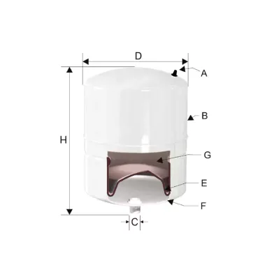 Naczynie C.O./C.W.U 36 L - IPRO FIX