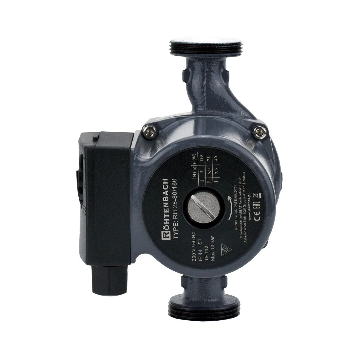 Pompa cyrkulacyjna Rohtenbach RH 25-80/180 IBO