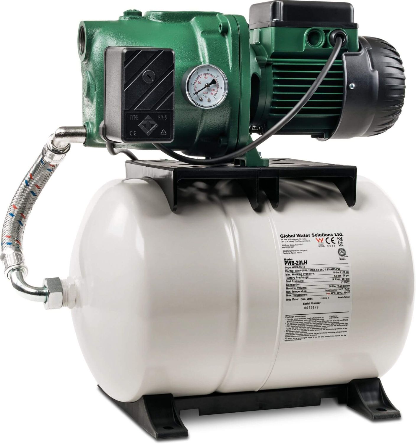 Zestaw hydroforowy DAB AquaJet 102 M-G 0,75kW 20L
