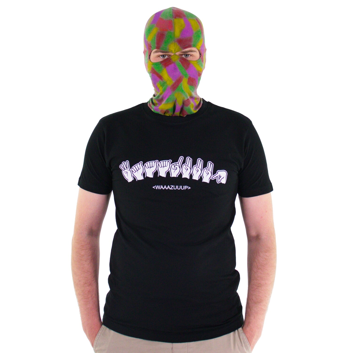 T-Shirt Gangsigns &quot;Waaazuuup&quot;