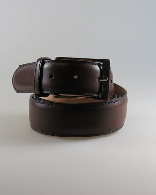 Ledergürtel dunkelbraun schmal