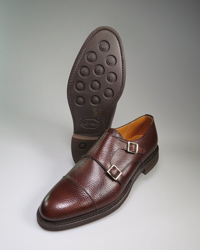 Schnallenschuhe braun Scotchgrain