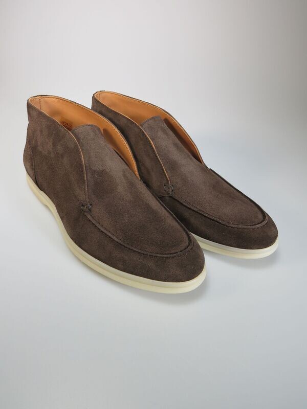 Loafer braun Velours knöchelhoch