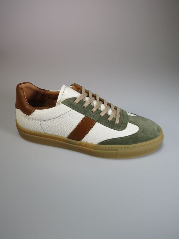 Sportschuhe weiß/grün/braun