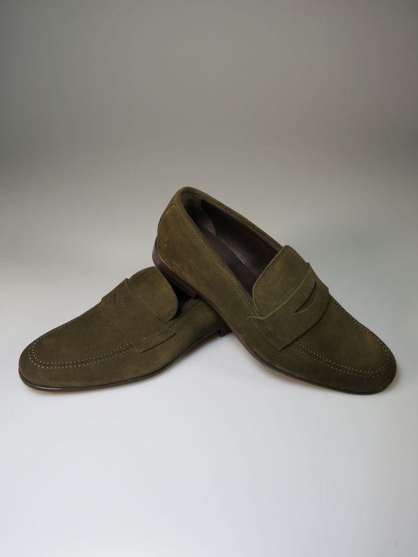 Loafer grün Velours