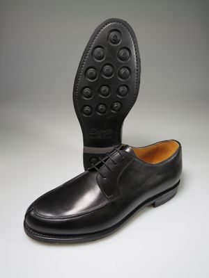 Norweger schwarz mit Gummisohle (Dainite)