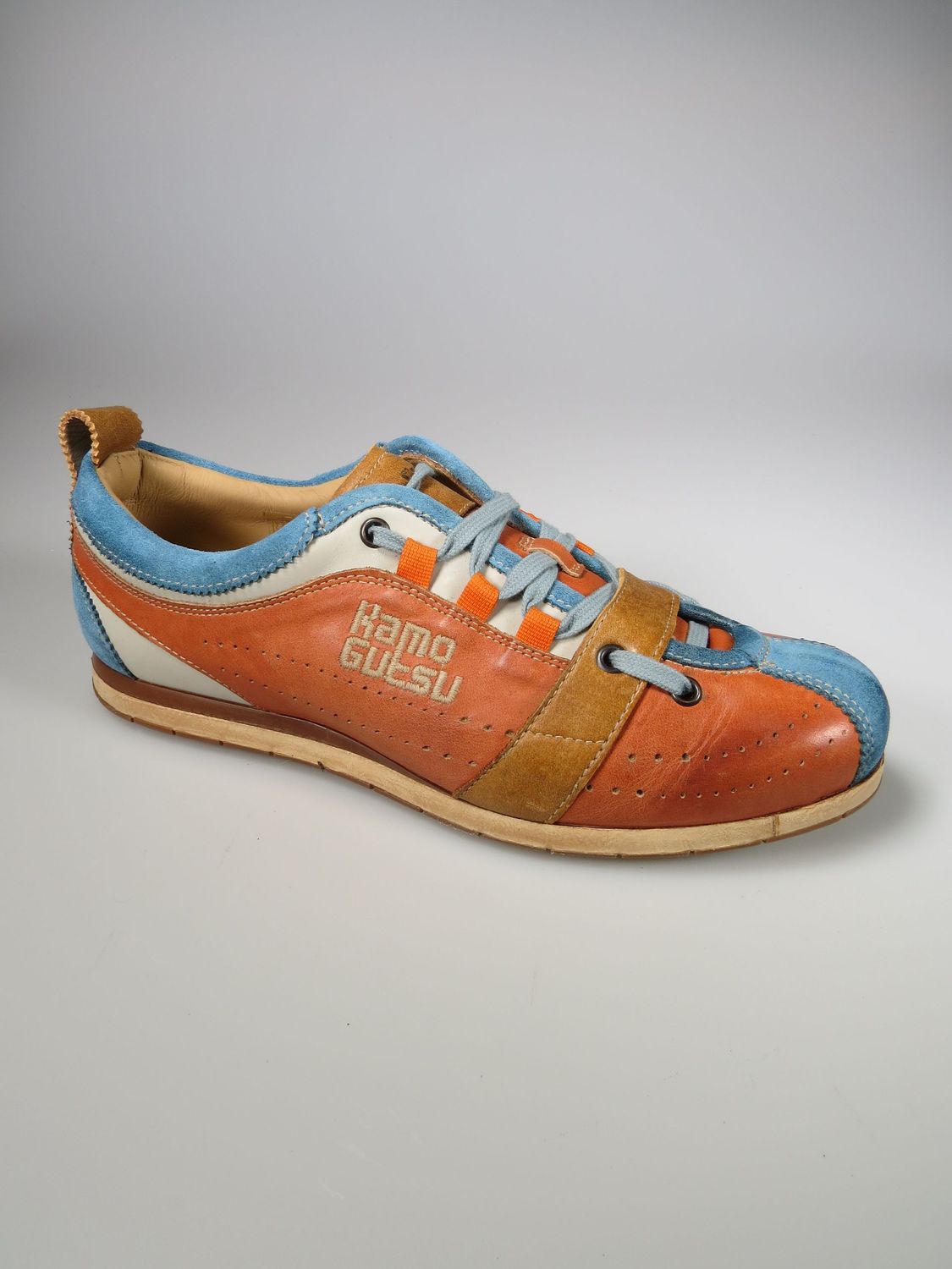 Sportschuhe orange/blau/braun