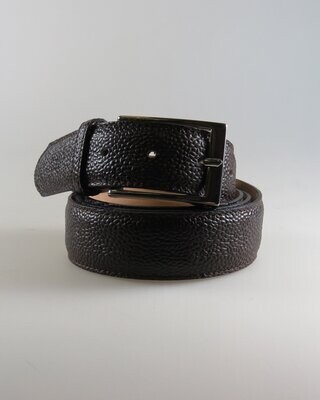 Ledergürtel dunkelbraun Scotchgrain schmal