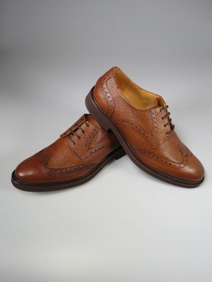 Budapester ohne Lyra braun Scotchgrain