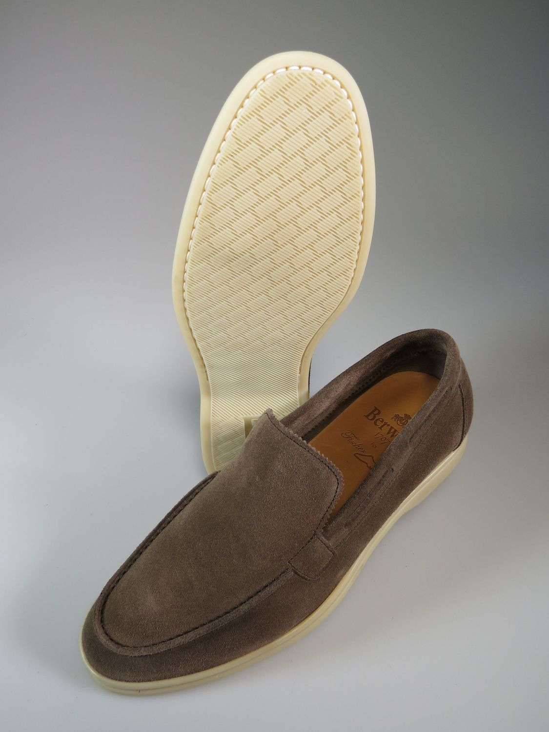 Loafer grau Velours