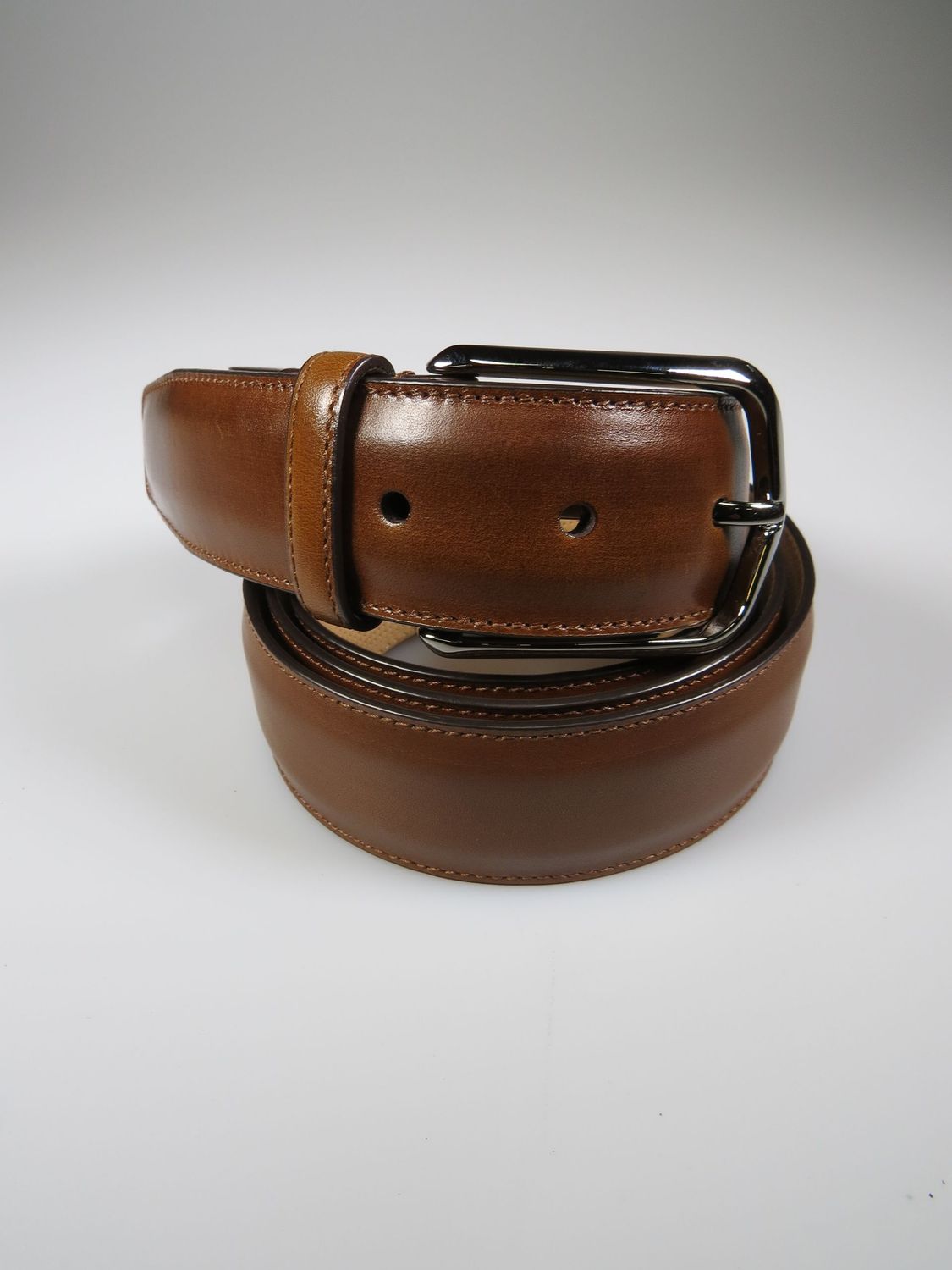 Ledergürtel braun schmal