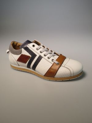 Sportschuhe weiß/blau/braun/grau