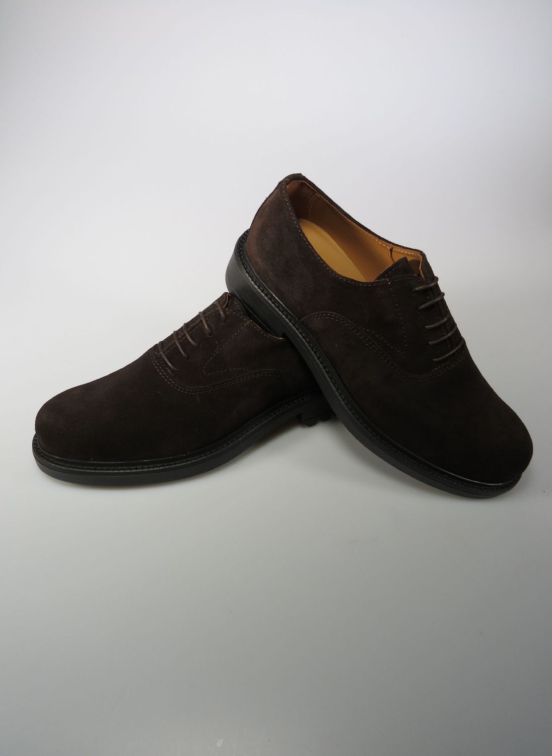 Glatter Oxford dunkelbraun Velours