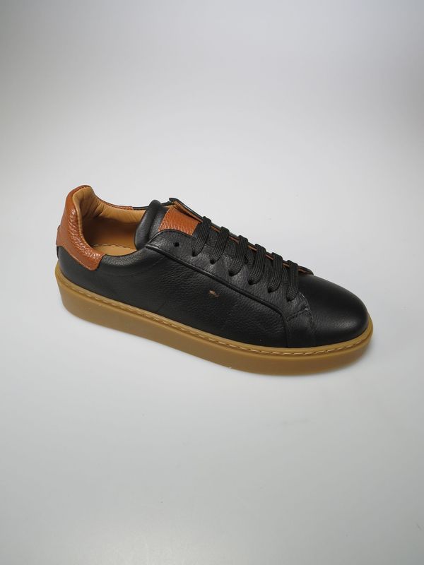 Sportschuhe schwarz/braun geprägt Sportschuhe schwarz/braun geprägt